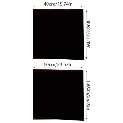 Black Fish Tanks Background Film Sticker Paper Cling Decals Sticker Accessories