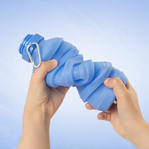 550ML Portable Foldable Bidet Bottle, Blue– Travel-Friendly, Leak-Proof, Personal Hygiene Bidet for Home, Office, Outdoor & Postpartum Care
