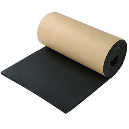 1/2" T x 12" W x 54"L Sponge Neoprene with Adhesive Foam Rubber Sheet | 4.5 Sqft for Weatherproofing, Gasket Seals, Crafts, Soundproof Padding, Vibration Dampening - size: 1/2” Thick X 12” Wide X 54” Long