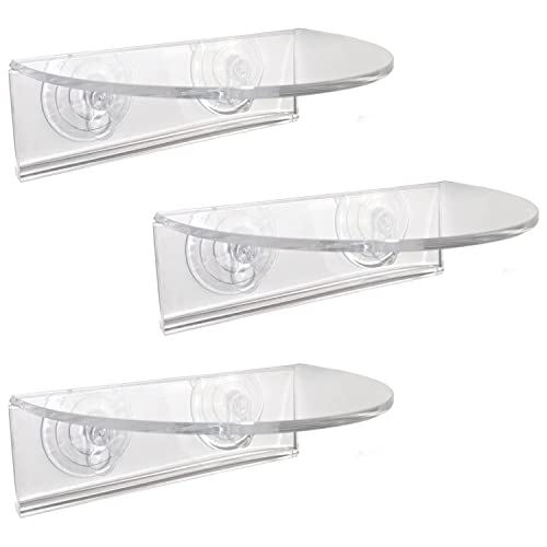 Window Garden Veg Ledge Suction Cup Window Shelf – Create an Indoor Garden, Hold Your Planter Pots, Seed Starter, Figurines on Your Window. Grow Herbs, Microgreens, Succulents, Sleek (3 Pack) - size: 3 Medium (Original)