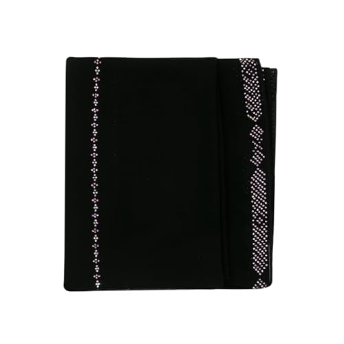 RARITYUS Sparkly Rhinestone Hijab Scarf for Women Silky Chiffon Instant Muslim Islamic Hijab Head Wrap Long Shawls - color: Black