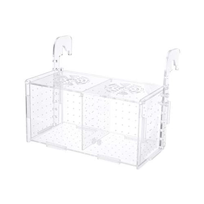 Aquarium Fish Breeding Box - Transparent Acrylic Fish Tank Hatchery Hanging Incubator for Shrimp Clownfish (Hook 201011cm)