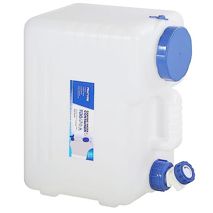 REDCAMP 4 Gallon/15L Portable Water Container with Spigot,Camping Water Jug,Camping Water Container, Large Water Tank,Portable Emergency Water Storage for Camping,Car,Hiking,Hurricane Supplies | BPA Free Camping Water Jug, No Leakage Water Tank, Portable