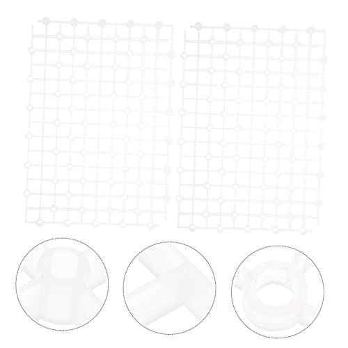 Totority 2pcs Aquarium Dividers for Fish Tanks Wear-Resistant Bottom Isolation Plates Convenient Splicing Design for Gravel for Betta and Shrimp Tanks