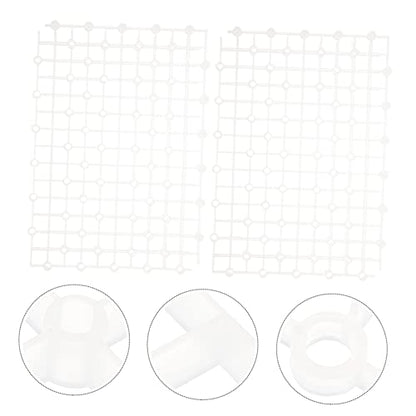 Totority 2pcs Aquarium Dividers for Fish Tanks Wear-Resistant Bottom Isolation Plates Convenient Splicing Design for Gravel for Betta and Shrimp Tanks