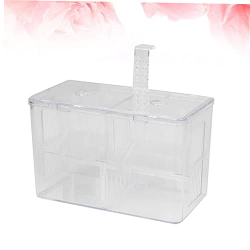 Generic Box Fish Aquarium Sponge Cup Hooks Feeder Catch Isolation Pour Tanks Pool Canister Air Crate Release Dividers Kit Net Pump Holder Transparent