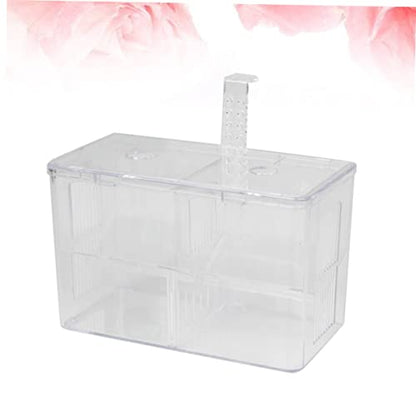 Generic Box Fish Aquarium Sponge Cup Hooks Feeder Catch Isolation Pour Tanks Pool Canister Air Crate Release Dividers Kit Net Pump Holder Transparent