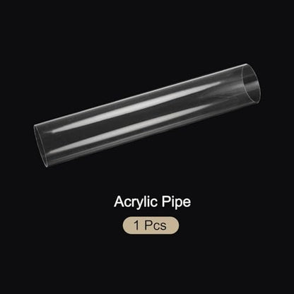 18" Clear Plastic Rigid Pipe 81mm ID x 85mm OD (3 3/16" ID x 3.3" OD) Acrylic Round Tubing, [for Plumbing, Hydraulics, Aquarium] - size: 3.1875" x 3.3"