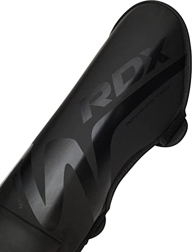 RDX Muay Thai Shin Guards for Men and Women Non-Slip Fit, Full-Contact Protection Adult Shin Pads, MMA, Kickboxing, Sparring, Taekwondo, Shin Protectors Muay Thai, Martial Arts - size: Medium