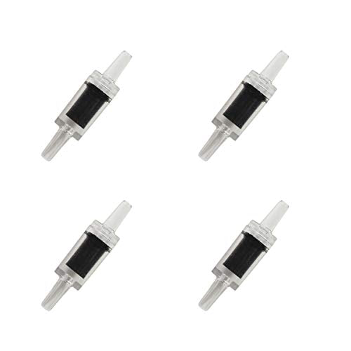 Aquarium 50 Feet Standard 3/16" Black Flexible Airline Tubing | Black Plastic Connectors, For Fish Tank, Terrariums, Hydroponics - size: 50 Feet with connectors
