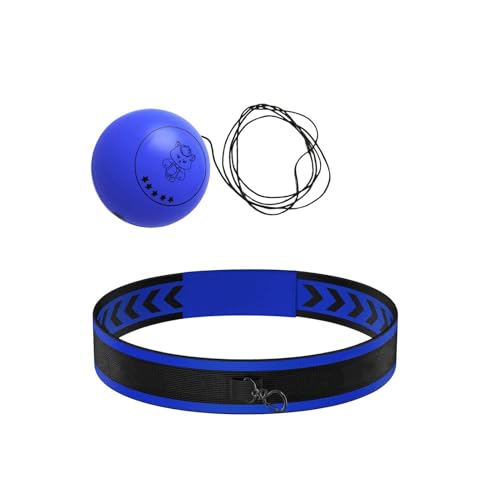 Reflex Ball Headband Multifunctional Fun Effective Reaction Training | Kids Beginners Punching Headband for Professionals Enthusiasts Beginners Amateurs Lovers Families Friends - color: Blue ball