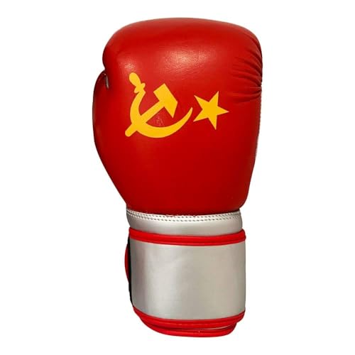 Training Boxing Gloves Plain American Russian Themes Gloves for Workouts Gym Practice - size: 16 Oz, style: Russian Theme
