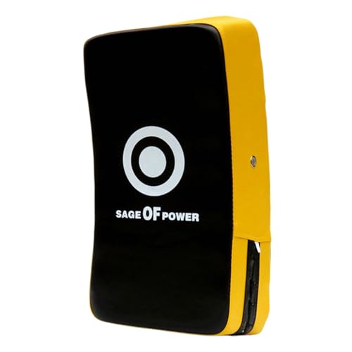 Curved Strike Pad - Professional Boxing Arm Pad, Secure Training Pads, Multi Function Martial Arts Target | Karate Kickboxing MMA Fitness for Karate Kickboxing MMA Fitness - color: yellow