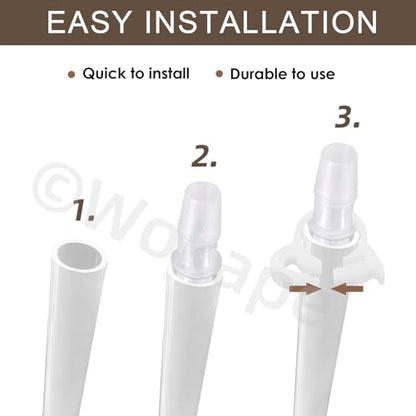 24PCS Hose Barb Fitting Assortment with 37.92ft Clear PVC Tubing Hose(1/12" 1/8" 5/32" 3/16" ID), Plastic Reducer Fittings(1/16" 3/32" 1/8" 5/32" 3/16" 13/64" ID),Tube Set for Home Repair Water - style: Style 3