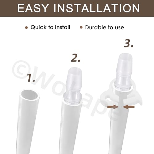 36Pcs Plastic Hose Barb Fitting Kit, 3/32" 5/32" 7/32" 1/16" 3/16" 5/16" 7/16" 9/16" 3/8" 1/4" 1/2" Stright/L/T/Y-Shaped Reducer fittings Pipe Connectors Aquarium Union Joint Splicer Adapter - style: Style 2