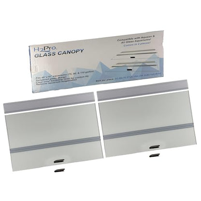 H2Pro Glass Canopy Aquarium Lid for Fresh & Saltwater Fish Tanks (A48GT for Aqueon 75/90 / 110 Gallon Aquariums) - color: A48GT for Aqueon 75 / 90 / 110 Gallon