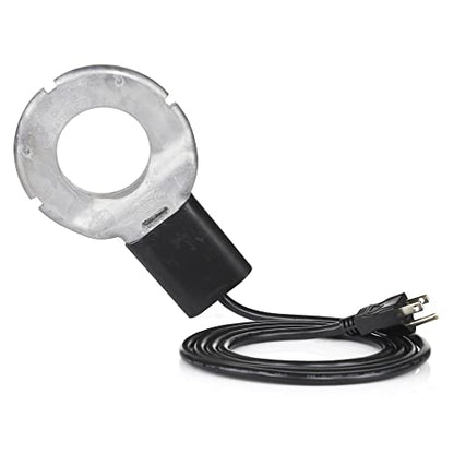 Farm Innovators Utility De-Icer for up to 25 Gallon Container - 250W Water Deicer- Ice Chaser Cast Aluminum Design for Plastic or Metal Water Container | Thermostatically controlled heater operates only when necessary, cast aluminum construction, plastic-