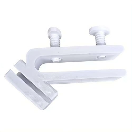 Hose Holder for Bucket Edge – Double Screw Hose Clamp with Anti-Slip Grip, Tool-Free Water Hanger for Fish Tank Water Change, Garden Watering, Outdoor Cleaning – Hands-Free No Spill (White) - color: White