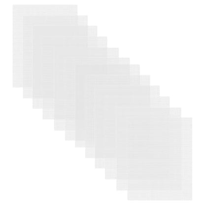 Caydo 12 Pieces 7 Count Plastic Mesh Canvas Sheets, Eye Mesh 10.5x13.5 Inch | for Therian Mask, Acrylic Yarn Crafting, Knit Crochet Projects and Make Aquarium Dividers - color: Clear White - 12pcs