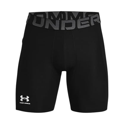 Under Armour Men's Armour Heatgear Compression Shorts - color: Black (001)/Pitch Gray, size: Large