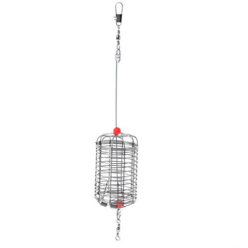 Aquarium Feeding Bowl with Hook Shrimp Feeding Dish Stainless Steel Cage Basket for Small Fish Shrimp Benthic Animal