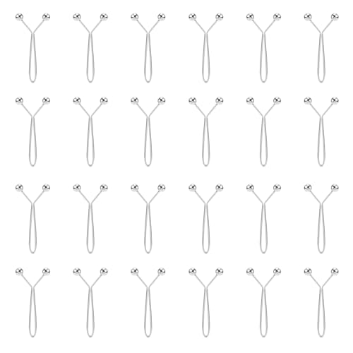 24pcs Hijab Pins for Women, Fashion Exquisite Shawl Scarf Clip Muslim Hijab Clips Safety Brooch Pin Buttons for Women Headscarf Wedding Dress Sweater Jewelry Accessories (Silver) - color: Silver