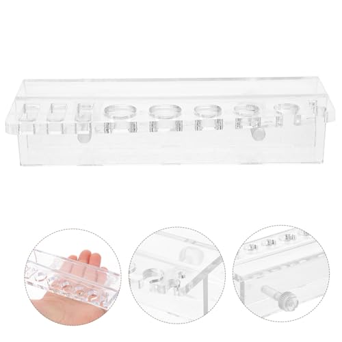 Aquarium Tank Tool Holder Water Plants Maintenance Organizer Wall-Mounted Storage Rack for Tweezers and Cleaning Tools Space-Saving Design for Fish Tanks