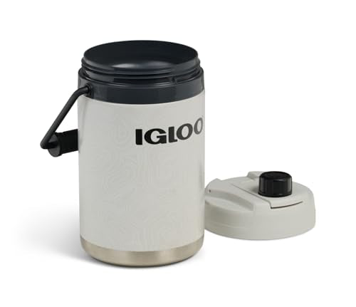Igloo Trailmate Hybrid 54 oz Insulated Water Bottle, Large Sports Water Jug, Beverage Cooler, Bone - color: Bone