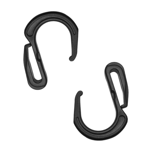 10 Pcs Plastic S-Bungee Cord Hooks, Car Storage Mesh Net Clips for Trunk Cargo Organization, Suitcase & Outdoor Equipment