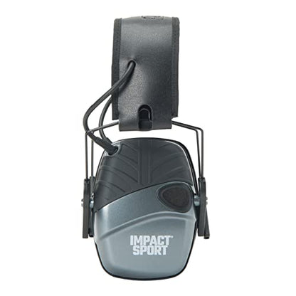 Howard Leight R02532 Impact Sport 22dB Gray Black Headband Small Ear Protection - color: Charcoal Gray, size: Youth/Adult Small