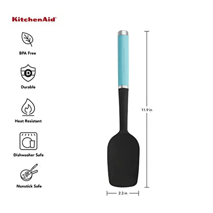 KitchenAid KE030OHAQA Classic Spoon Spatula - color: Aqua Sky