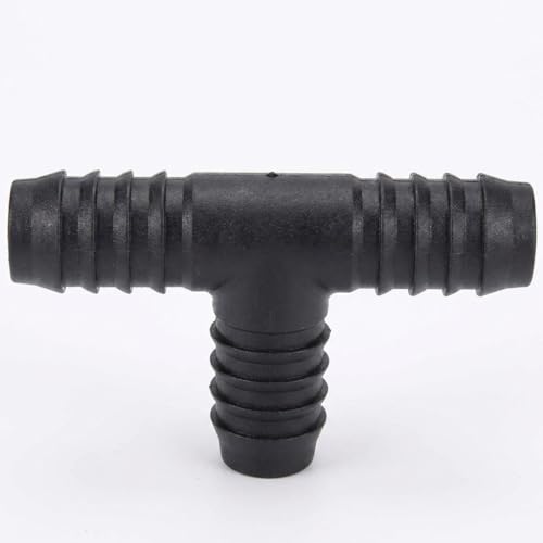 PVC Tee Barbed Fitting 1-Inch Insert - SCH 40 Barbed Hose Tee for 1" ID Hose, Connector for Irrigation, Water Lines, Garden & RV Systems - size: Black 1 PVC Tee