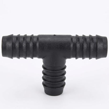 PVC Tee Barbed Fitting 1-Inch Insert - SCH 40 Barbed Hose Tee for 1" ID Hose, Connector for Irrigation, Water Lines, Garden & RV Systems - size: Black 1 PVC Tee