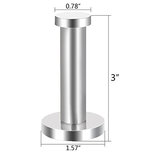 EBOOT 6 Pieces Stainless Steel Wall Mount Robe Coat Hook Towel Wall Hook (3 Inch, Silver)