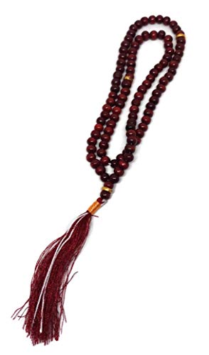 Muslim Tasbih 99 Beads Islam Misbaha AMN-199 Prayer dhikr Rosary with Decorated Tassels Eid Ramadan Religious Gift (Red) - color: Red