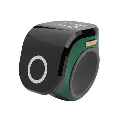 Finger Counter Clicker Rings, Digital Finger Smart Rings,Electronic Finger Counter, Adjustable Type-C Sports Counting Prayer Counter,Portable Counter Smart Rings Click Counter for Prayer (Green) - color: Green