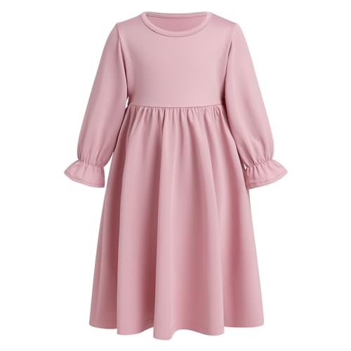 FYMNSI Newborn Baby Girls Muslim Abaya Dress and Hijab 2PCS Islamic Dubai Outfits Eid Ramadan Maxi Prayer Dresses Kaftan - color: Pink, size: 6-12M