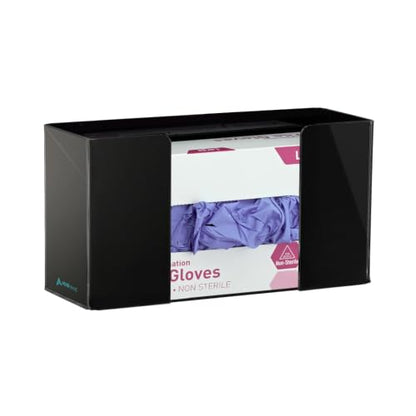AdirMed VivaEssentials Single Glove Box Holder, Wall Mount or Free Standing Black Acrylic Glove Holder - color: Black, style: Single Box Capacity