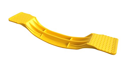 bintiva Balance Board Toy for All Ages - Excellent for Duck Walking, Agility, Gross Motor, and Vestibular Training - color: Yellow