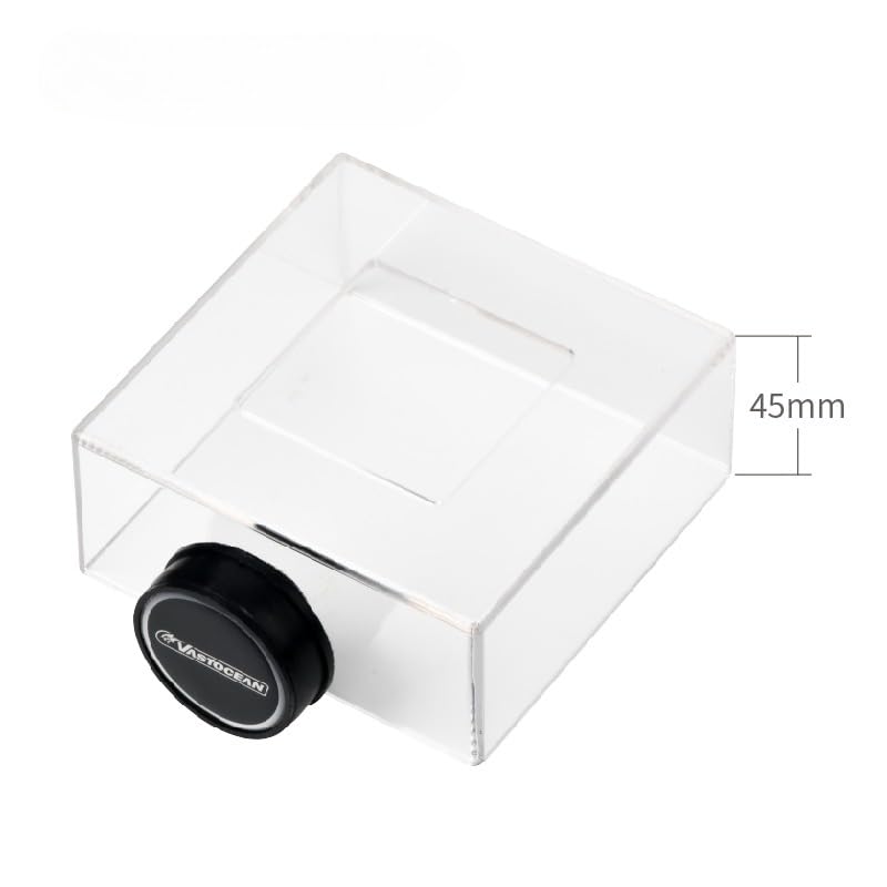 Strong Magnetic Acrylic Feeding Box Feeding Ring Aquarium Fish Food Fish Food Feeding Ring Feeding Ring (Transparency) - color: transparency