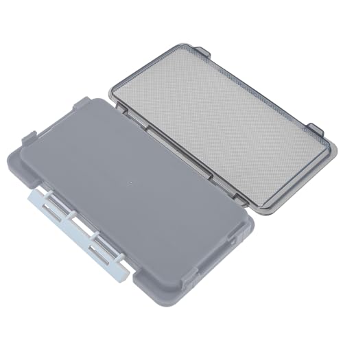 Fishing Tackle Box Slit Foam Case, Super Slim Fishing Lures Jig Box Hooks Spinners Spoons Storage Tackle Tray, (6.8 * 3.8 * 0.8inch) (Gray) - color: Gray