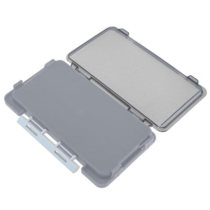 Fishing Tackle Box Slit Foam Case, Super Slim Fishing Lures Jig Box Hooks Spinners Spoons Storage Tackle Tray, (6.8 * 3.8 * 0.8inch) (Gray) - color: Gray