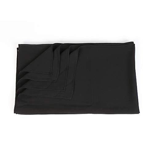 Yeieeo Chiffon Head Wraps for Women - Solid Color Fashion Bubble Chiffon Scarf Hijab - color: Black