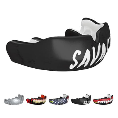Damage Control Savage Custom Fit Mouthguard | Dentist-Designed, Easy Self-Impression Kit, Superior Fit, Protection & Breathability | Fast Turnaround for Athletes Made in USA - color: Savage