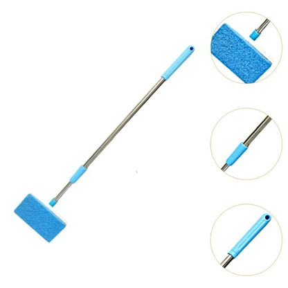 Aquarium Cleaning Brush, Cleaning and Maintenance Tool and Glass with Metal Handle, Suitable for Hard-to-Clean Aquariums, Square