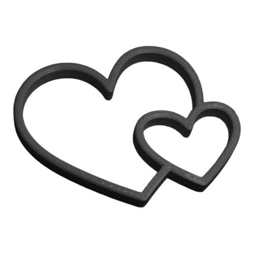 Fish Feeding Portals for Betta & Aquariums | Floating Food Rings & Breathing Windows (Multiple Shapes & Colors) (Heart - Black) - color: Heart - Black