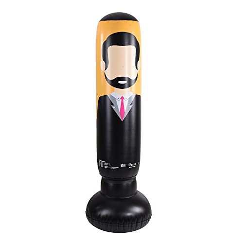 Inflatable Punching Bag for Adults and Kiddly, Free Standing Punching Bag, 58 Inch Boxing Bag, Kickboxing Bag, Punching Dummy for Karate and Taekwondo Practice