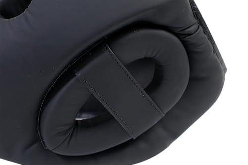 Titan Boxing Headgear, Training Head Guard, Protective Gear for MMA, Kickboxing, Muay Thai - color: BLACK, size: Small-Medium