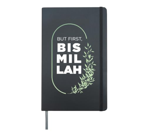 Basmala Quran Islam Muslim Prayer Prayer Religion Gift Hardcover Journal, Black