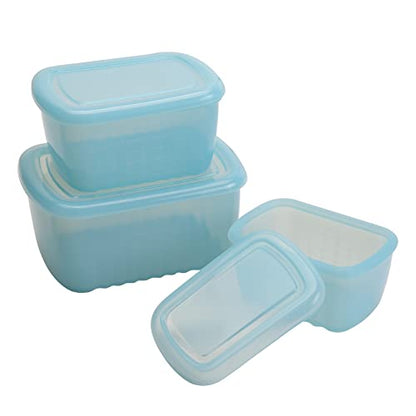 3-Piece Silicone Food Storage Containers Reusable Box Bento 9.2oz 18.3oz 33.8oz Lunch Leftovers Meal Prep Container for Vegetables Fruits Meat Fish Grains Store